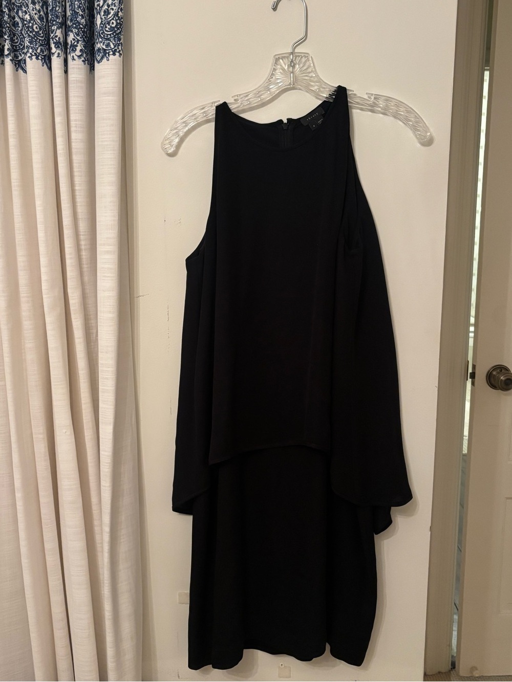 Theory Black Sleeveless Layered Dress